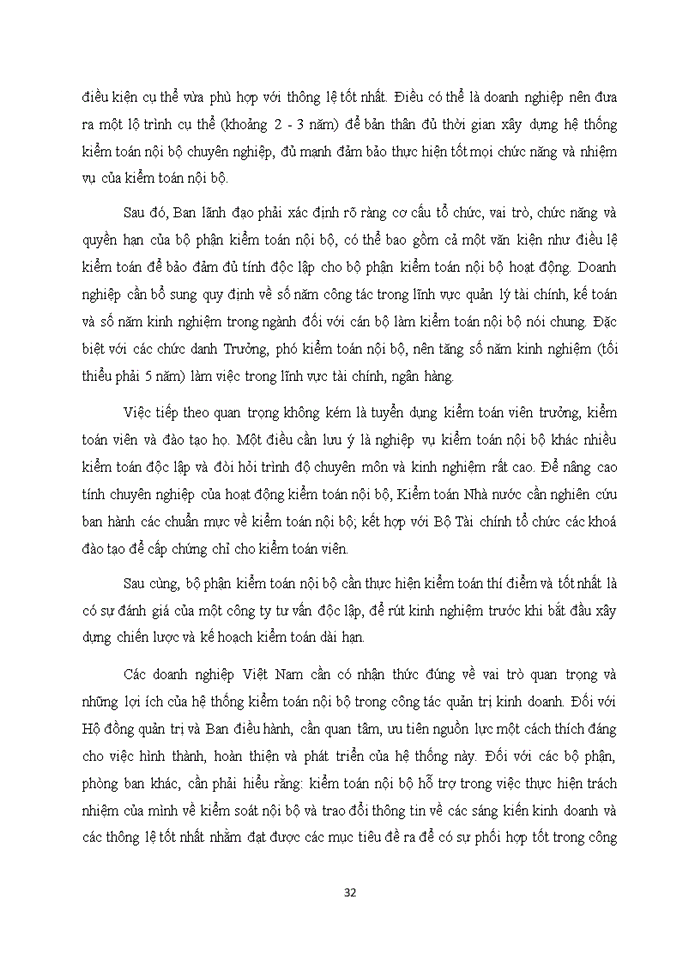 image for page Đảm bảo tính độc lập và nâng cao hiệu quả của kiểm toán nội bộ trong các doanh nghiệp Việt Nam