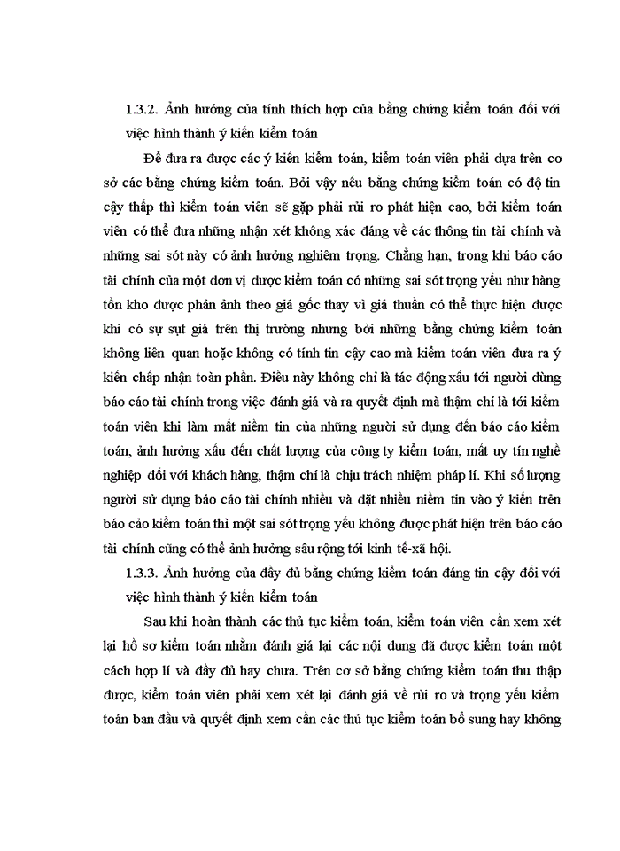 image for page Bằng chứng kiểm toán và ảnh hưởng của bằng chứng kiểm toán đối với việc hình thành ý kiến kiểm toán trong kiểm toán báo cáo tài chính