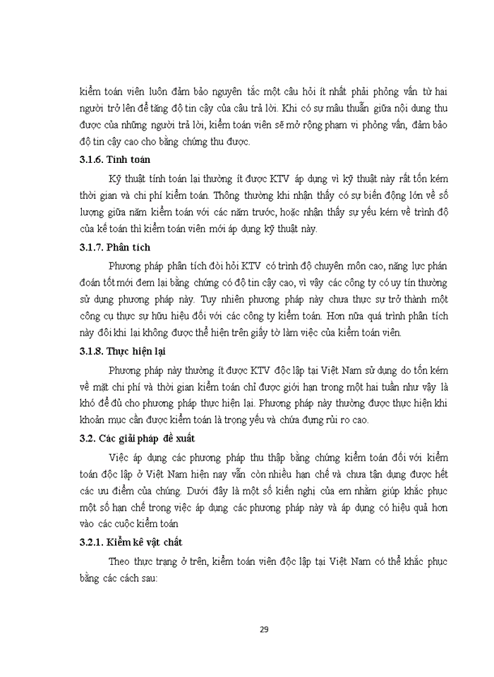 image for page Bằng chứng kiểm toán và các phương pháp kỹ thuật thu thập bằng chứng kiểm toán do kiểm toàn viên độc lập thực hiện tại Việt Nam