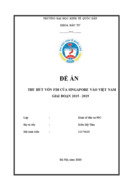 Thu hút vốn FDI của Singapore vào Việt Nam trong giai đoạn 2015-2019