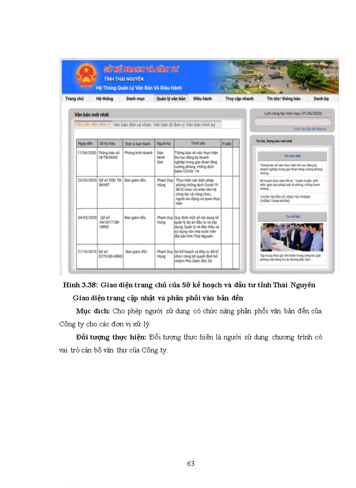 image for page Phân tích thiết kế Hệ thống thông tin quản lý văn bản và điều hành tại Sở Kế hoạch và Đầu tư tỉnh Thái Nguyên
