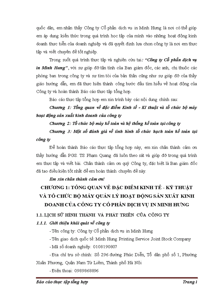 image for page Một số đánh giá về tình hình tổ chức hạch toán kế toán tại công ty