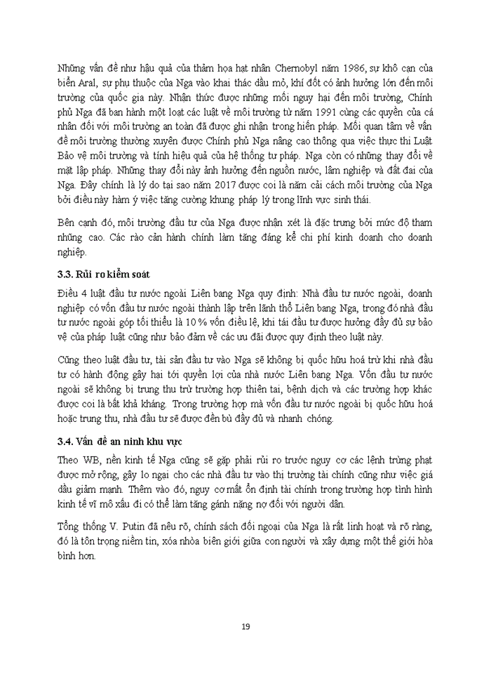 image for page Phân tích các yếu tố liên quan đến từng quốc gia. Đánh giá rủi ro chính trị khi công ty hoạt động tại các quốc gia và đưa ra lựa chọn đầu tư