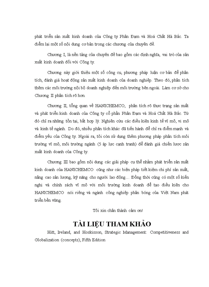 image for page Thực trạng và giải pháp phát triển sản xuất kinh doanh của công ty Cổ phần Phân đạm và Hóa chất Hà Bắc