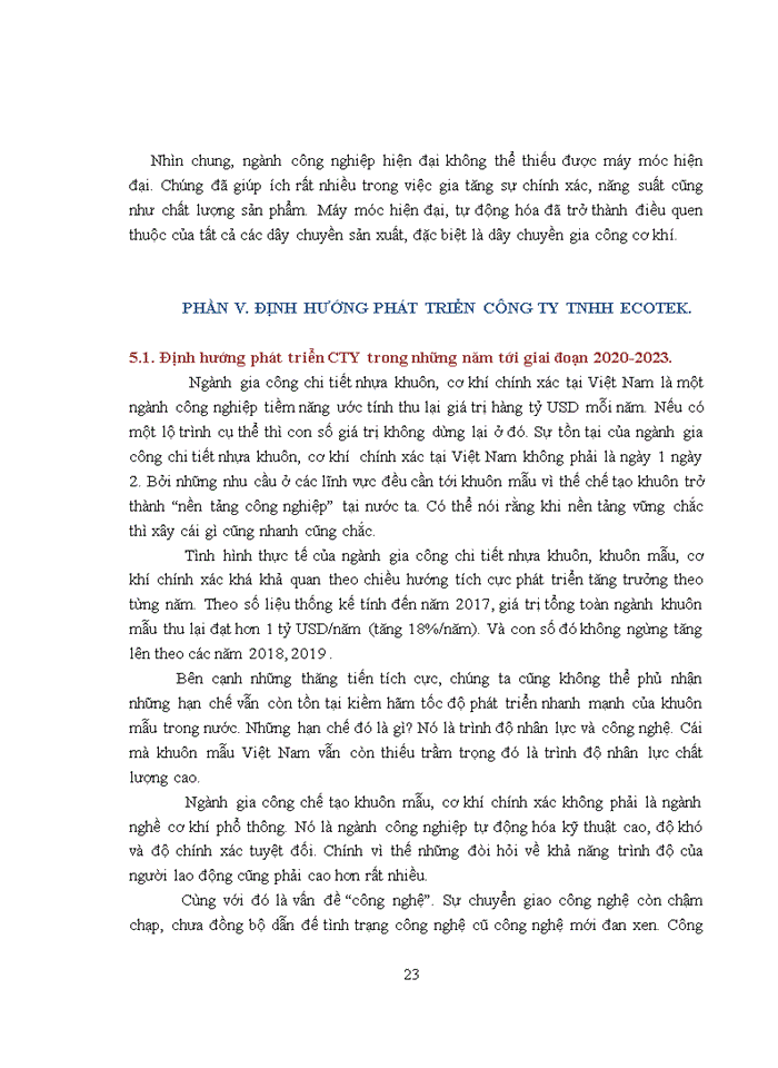 image for page Thực trạng và giải pháp nhằm đẩy mạnh công tác tuyển dụng và đào tạo nguồn nhân lực tại Công Ty TNHH Ecotek.