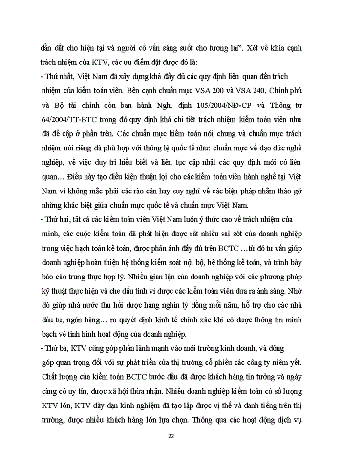 image for page Giải pháp với việc chịu trách nhiệm của kiểm toán viên trong việc kiểm toán báo cáo tài chính.
