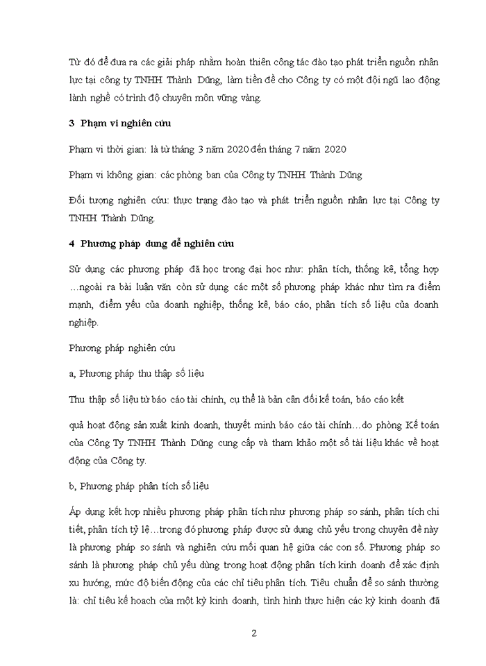 image for page Hoàn thiện công tác đào tạo và phát triển nguồn nhân lực tại Công ty TNHH Thành Dũng