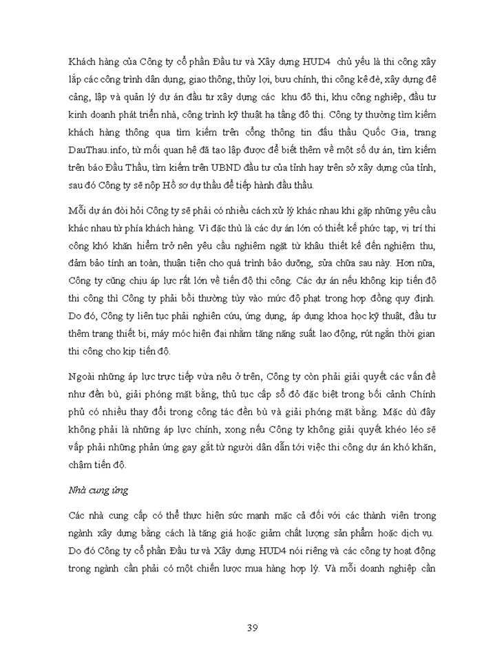 image for page Phân tích hoạt động sản xuất kinh doanh của Công ty cổ phần đầu tư và xây dựng HUD4