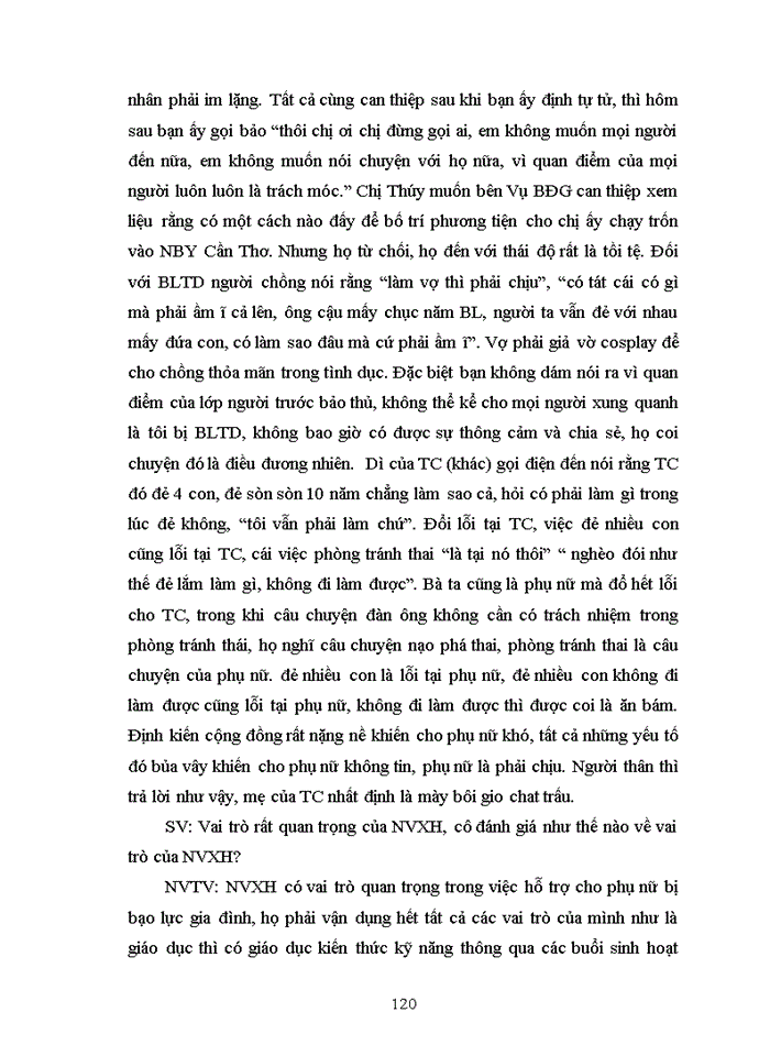 image for page Vai trò của nhân viên công tác xã hội trong hoạt động tham vấn cho phụ nữ bị bạo lực gia đình tại Ngôi nhà Bình Yên - Trung tâm phụ nữ và phát triển