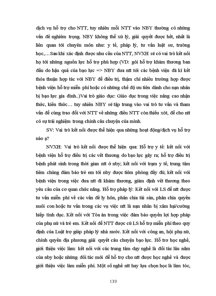 image for page Vai trò của nhân viên công tác xã hội trong hoạt động tham vấn cho phụ nữ bị bạo lực gia đình tại Ngôi nhà Bình Yên - Trung tâm phụ nữ và phát triển