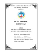 Tìm hiều các mô hình tổ chức bộ máy kiểm toán nội bộ ở Việt Nam