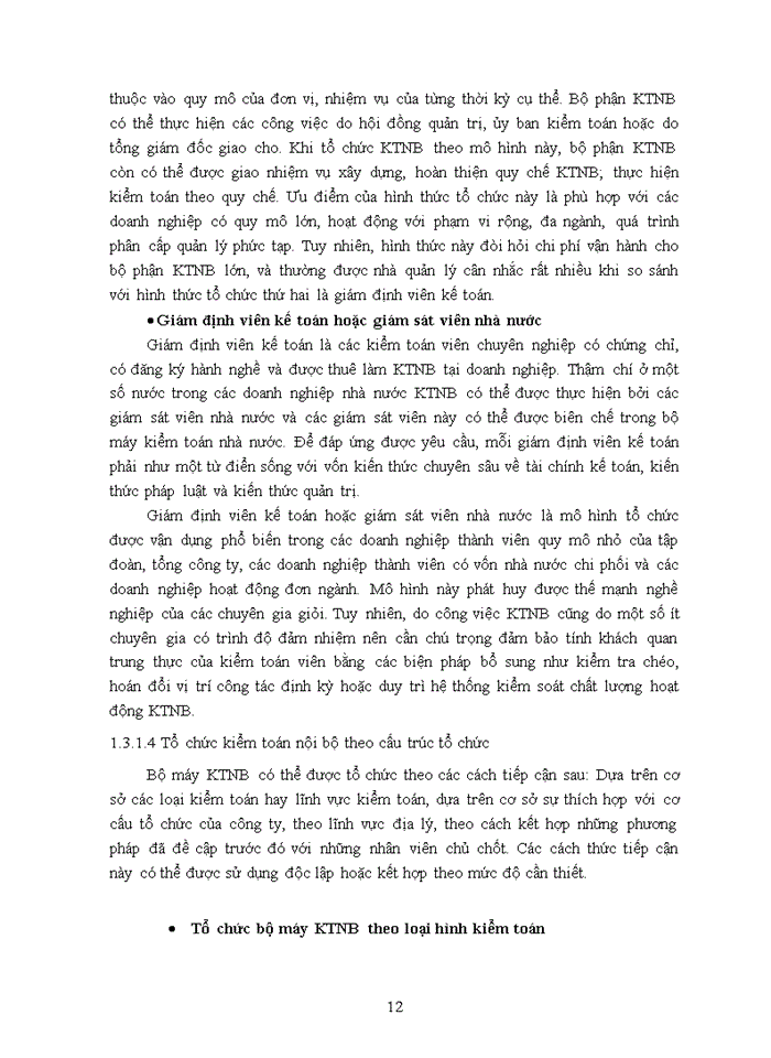 image for page Tìm hiều các mô hình tổ chức bộ máy kiểm toán nội bộ ở Việt Nam