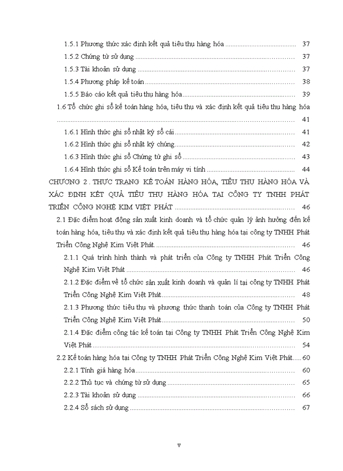 image for page Kế toán hàng hóa, tiêu thụ và xác định kết quả tiêu thụ hàng hóa tại công ty tnhh phát triển công nghệ kim việt phát