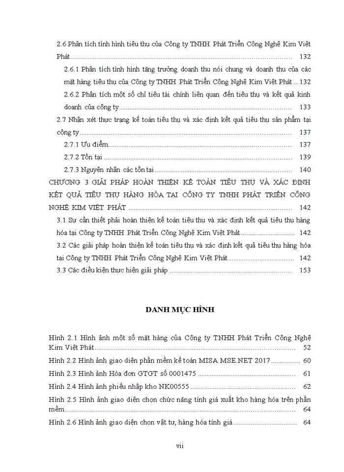 image for page Kế toán hàng hóa, tiêu thụ và xác định kết quả tiêu thụ hàng hóa tại công ty tnhh phát triển công nghệ kim việt phát