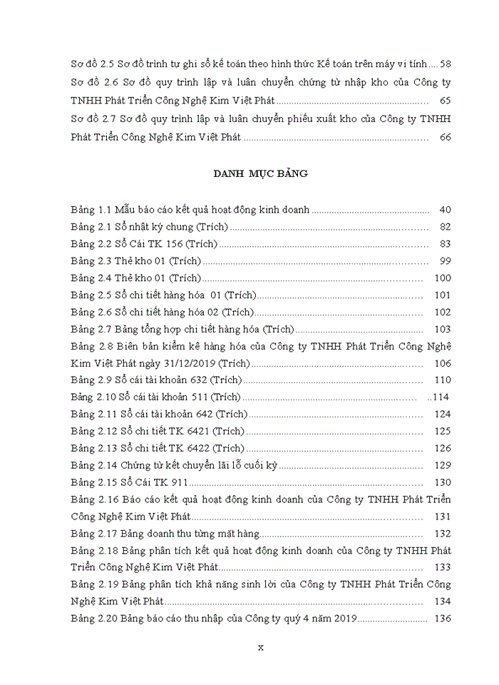 image for page Kế toán hàng hóa, tiêu thụ và xác định kết quả tiêu thụ hàng hóa tại công ty tnhh phát triển công nghệ kim việt phát