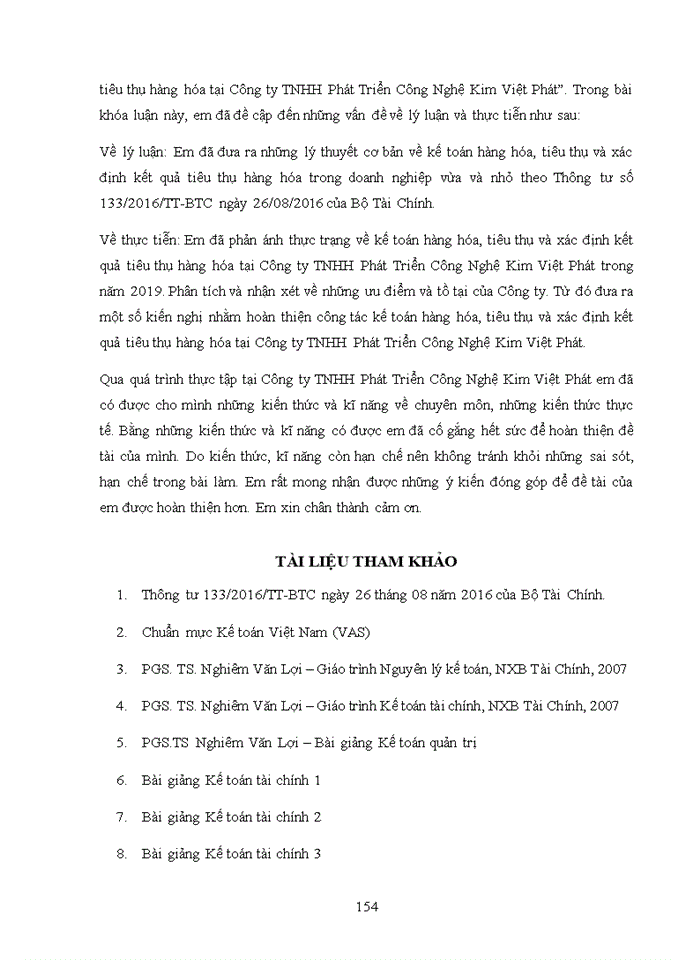image for page Kế toán hàng hóa, tiêu thụ và xác định kết quả tiêu thụ hàng hóa tại công ty tnhh phát triển công nghệ kim việt phát