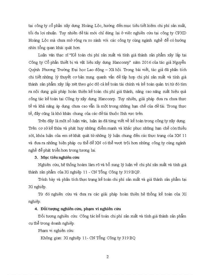 image for page Hoàn thiện kế toán chi phí sản xuất và tính giá thành sản phẩm xây lắp tại xí nghiệp 11 – chi nhánh tổng công ty 319 bộ quốc phòng