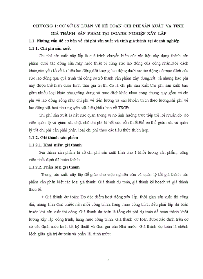 image for page Hoàn thiện kế toán chi phí sản xuất và tính giá thành sản phẩm xây lắp tại xí nghiệp 11 – chi nhánh tổng công ty 319 bộ quốc phòng