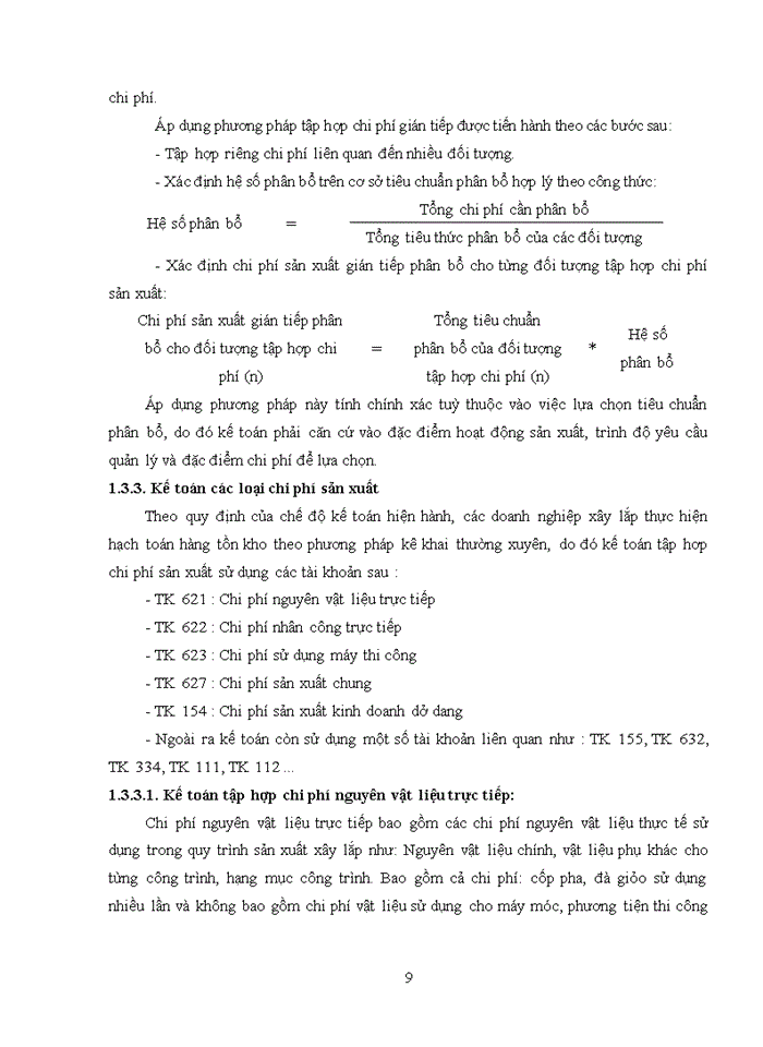 image for page Hoàn thiện kế toán chi phí sản xuất và tính giá thành sản phẩm xây lắp tại xí nghiệp 11 – chi nhánh tổng công ty 319 bộ quốc phòng