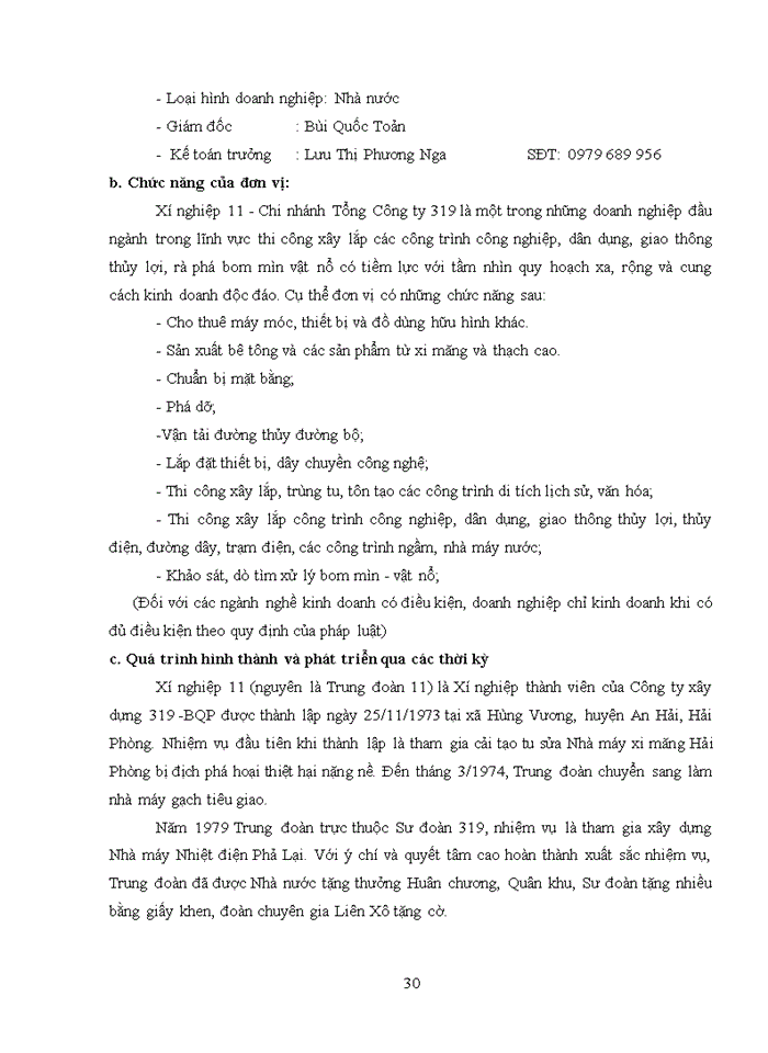image for page Hoàn thiện kế toán chi phí sản xuất và tính giá thành sản phẩm xây lắp tại xí nghiệp 11 – chi nhánh tổng công ty 319 bộ quốc phòng