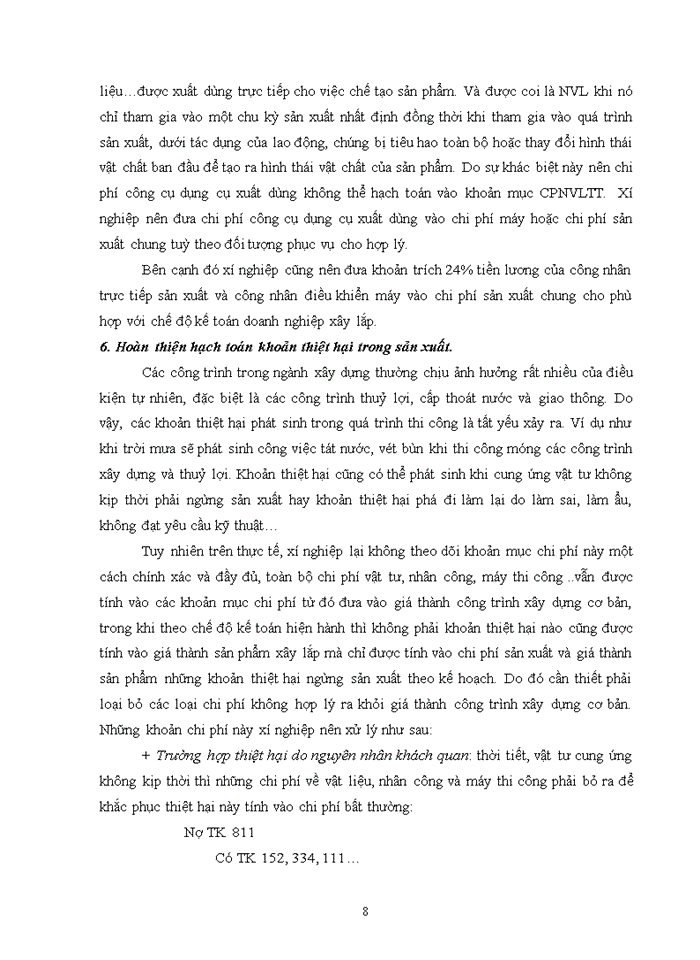 image for page Hoàn thiện kế toán chi phí sản xuất và tính giá thành sản phẩm xây lắp tại xí nghiệp 11 – chi nhánh tổng công ty 319 bộ quốc phòng