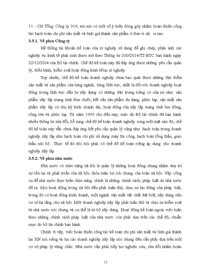 image for page Hoàn thiện kế toán chi phí sản xuất và tính giá thành sản phẩm xây lắp tại xí nghiệp 11 – chi nhánh tổng công ty 319 bộ quốc phòng