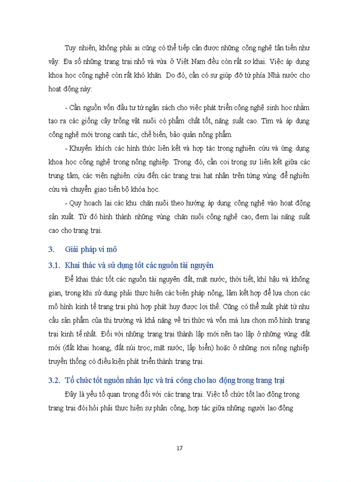 image for page Phân tích thực trạng và các biện pháp để phát triển kinh tế trang trại ở việt nam.