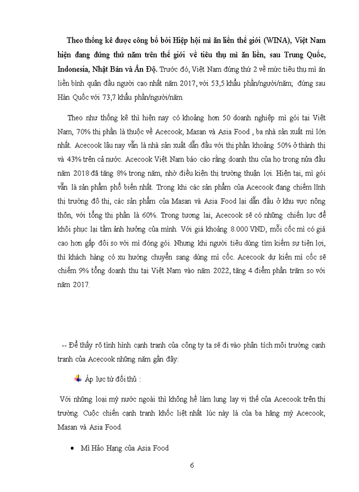 image for page Vận dụng quy luật cạnh tranh trong nền kinh tế thị trường nghiên cứu sự cạnh tranh của công ty Vina Acecook trong thị trường mỳ gói hiện nay