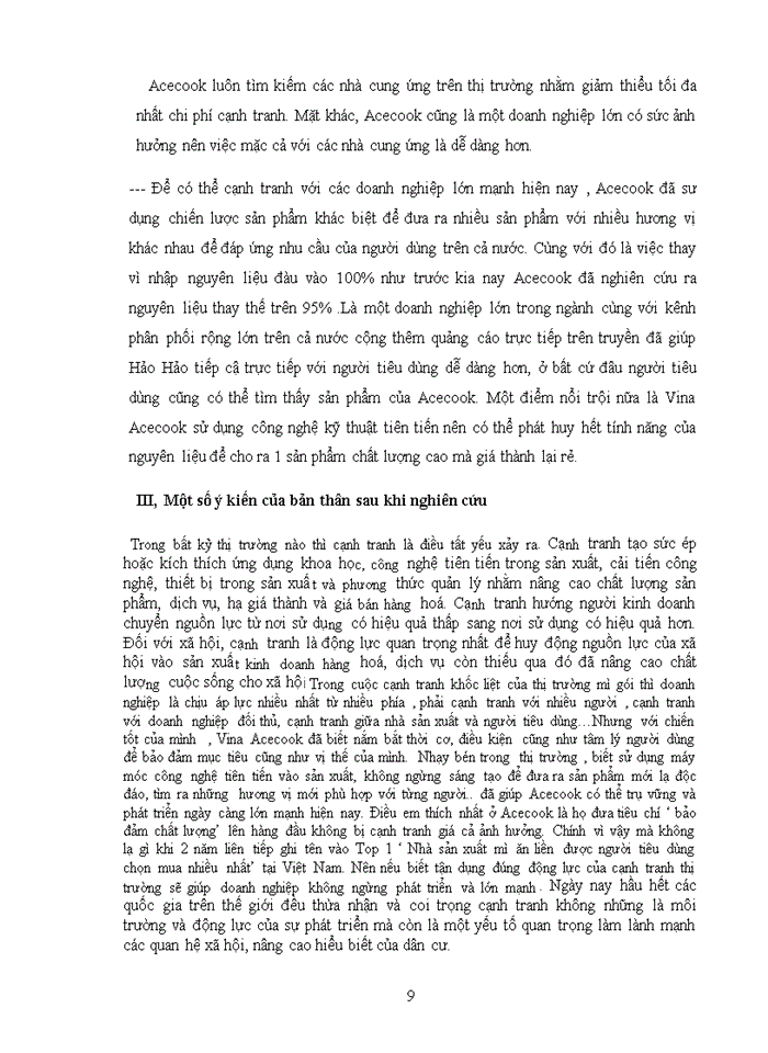 image for page Vận dụng quy luật cạnh tranh trong nền kinh tế thị trường nghiên cứu sự cạnh tranh của công ty Vina Acecook trong thị trường mỳ gói hiện nay