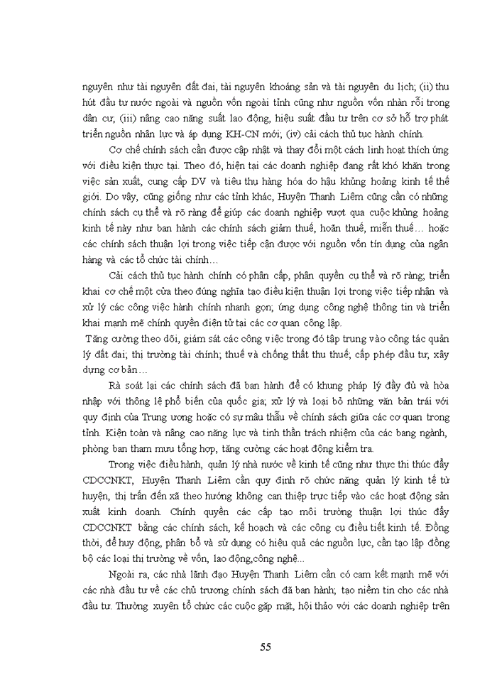 image for page Nghiên cứu về cơ cấu kinh tế ngành và CDCCNKT của huyện Thanh Liêm tỉnh Hà Nam