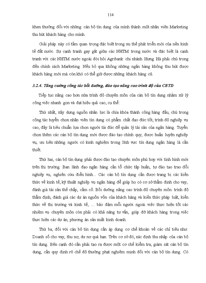 image for page Nâng cao chất lượng tín dụng tại Ngân hàng Nông nghiệp và Phát triển nông thôn Việt Nam - chi nhánh Huyện Hưng Hà, Bắc Thái Bình