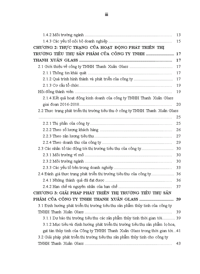 image for page Phát triển thị trường tiêu thụ sản phẩm của công ty TNHH Thanh Xuân Glass