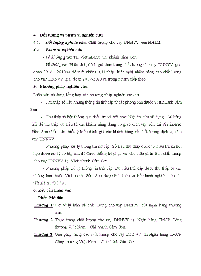 image for page Nâng cao chất lượng cho vay doanh nghiệp nhỏ và vừa tại ngân hàng thương mại cổ phần công thương Việt Nam- Chi nhánh Sầm Sơn