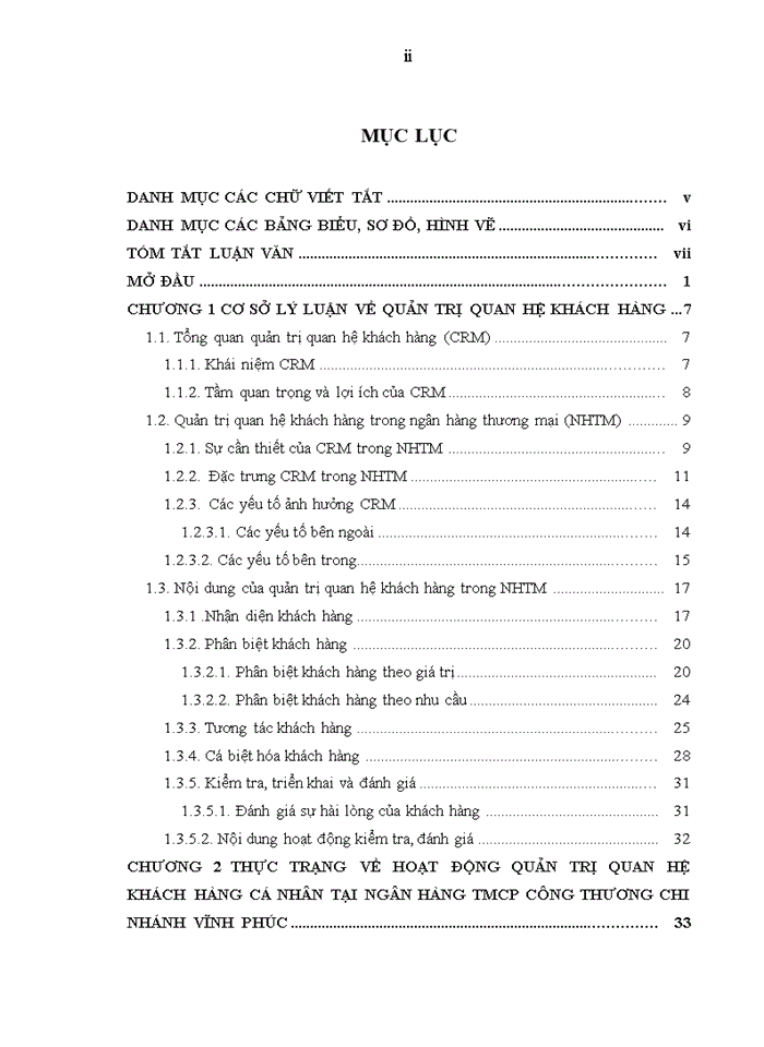 image for page Quản trị quan hệ khách hàng cá nhân tại ngân hàng tmc công thương việt nam chi nhánh vĩnh phúc