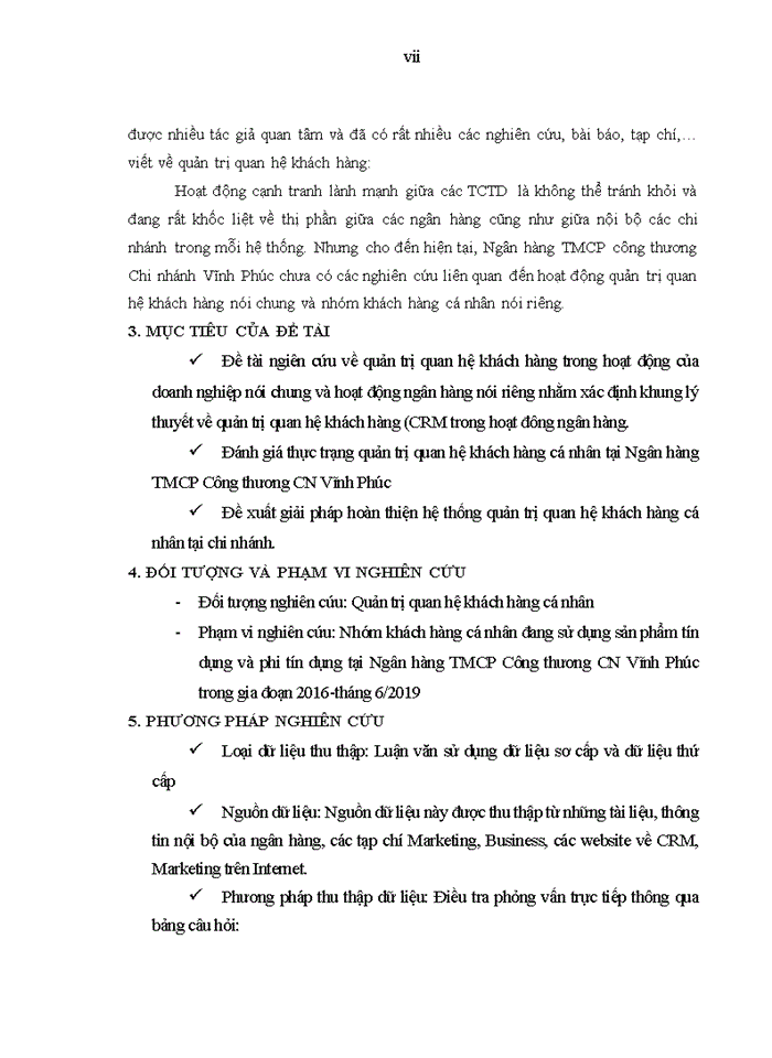image for page Quản trị quan hệ khách hàng cá nhân tại ngân hàng tmc công thương việt nam chi nhánh vĩnh phúc