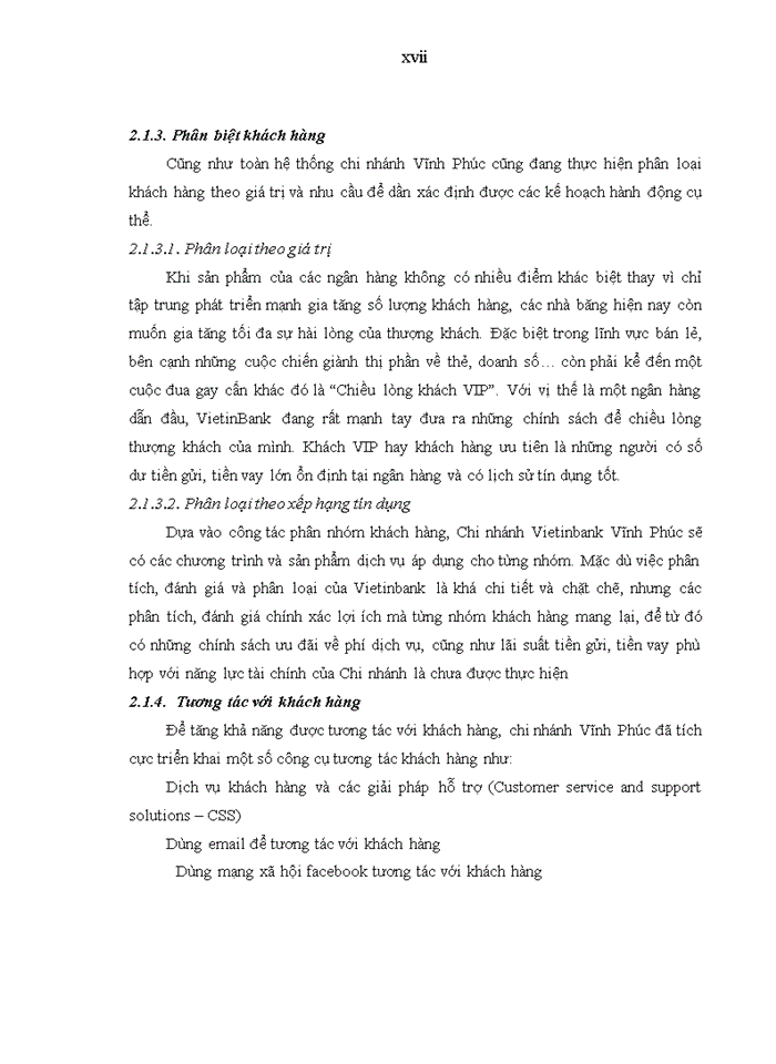 image for page Quản trị quan hệ khách hàng cá nhân tại ngân hàng tmc công thương việt nam chi nhánh vĩnh phúc