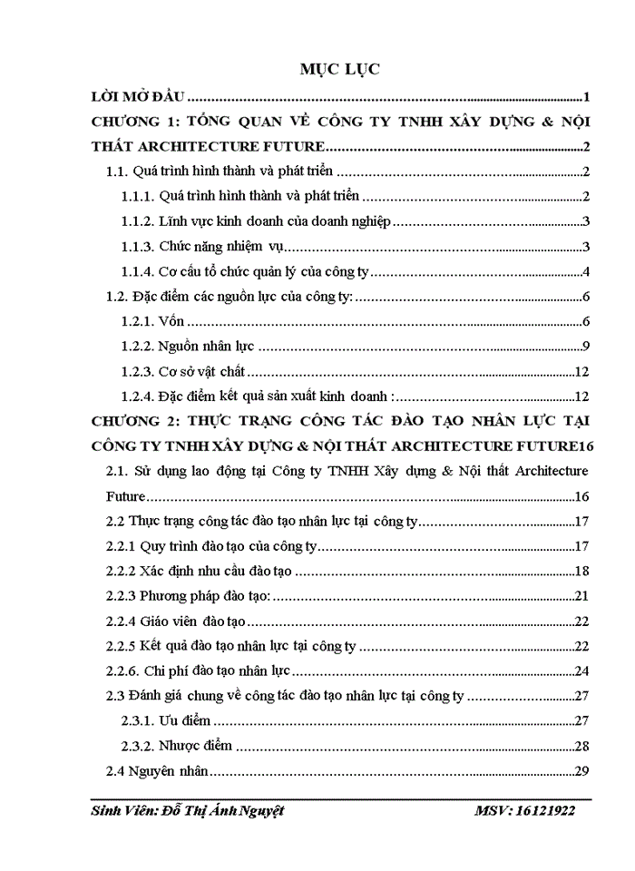 image for page Hoàn thiện công tác đào tạo nhân lực tại Công ty TNHH Xây dựng & Nội thất Architecture Future