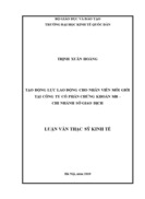 Tạo động lực lao động cho nhân viên môi giới tại công ty cổ phần chứng khoán mb – chi nhánh sở giao dịch