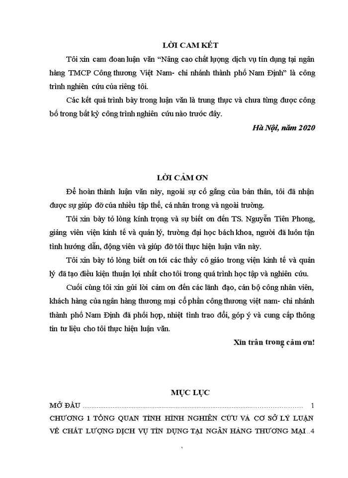 image for page Nâng cao chất lượng dịch vụ tín dụng tại ngân hàng thương mại cổ phần công thương việt nam- chi nhánh thành phố nam định