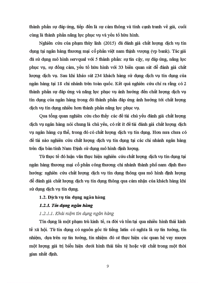 image for page Nâng cao chất lượng dịch vụ tín dụng tại ngân hàng thương mại cổ phần công thương việt nam- chi nhánh thành phố nam định