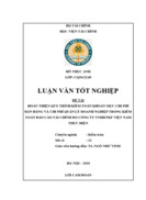 Hoàn thiện quy trình kiểm toán khoản mục chi phí bán hàng và chi phí quản lý doanh nghiệp trong Kiểm toán Báo cáo tài chính do Công ty TNHH PKF Việt Nam thực hiện