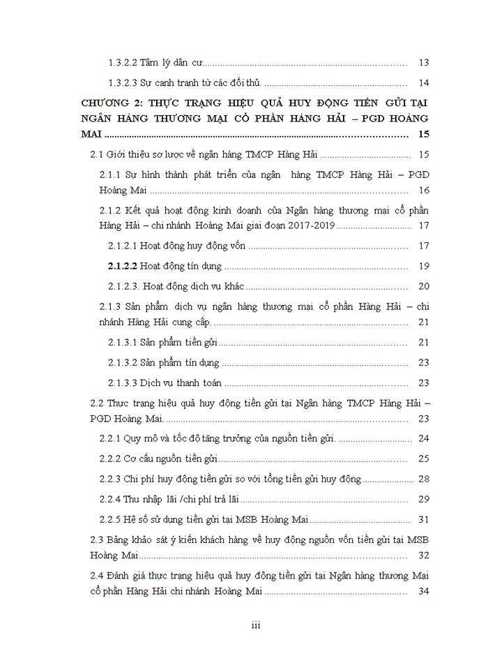 image for page Nâng cao hiệu quả huy động tiền gửi tại Ngân hàng TMCP Hàng Hải – PGD Hoàng Mai