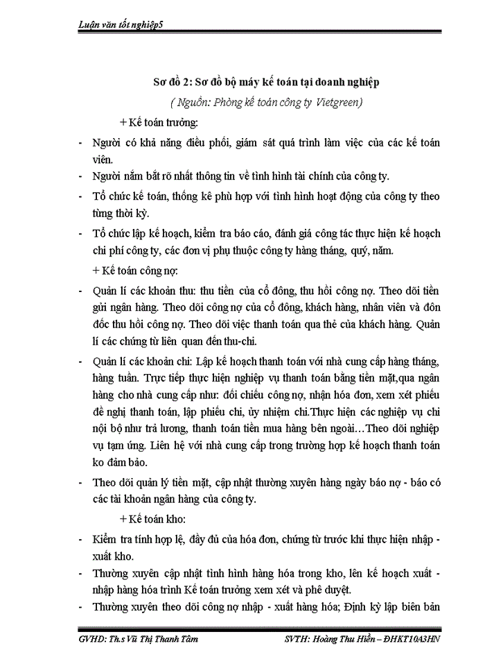 image for page Kế toán tiền lương và các khoản trích theo lương tại Công ty CP Thương mại Kỹ nghệ Việt Green