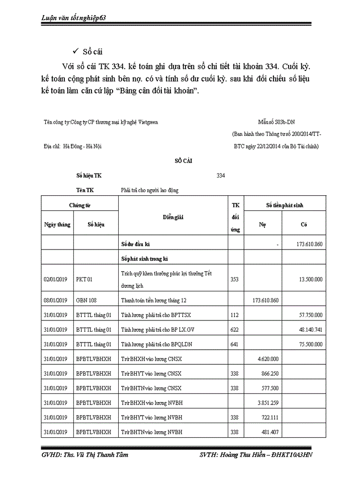 image for page Kế toán tiền lương và các khoản trích theo lương tại Công ty CP Thương mại Kỹ nghệ Việt Green