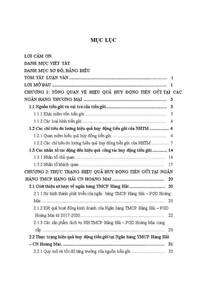 image for page Nâng cao hiệu quả huy động tiền gửi tại Ngân hàng TMCP Hàng Hải – PGD Hoàng Mai