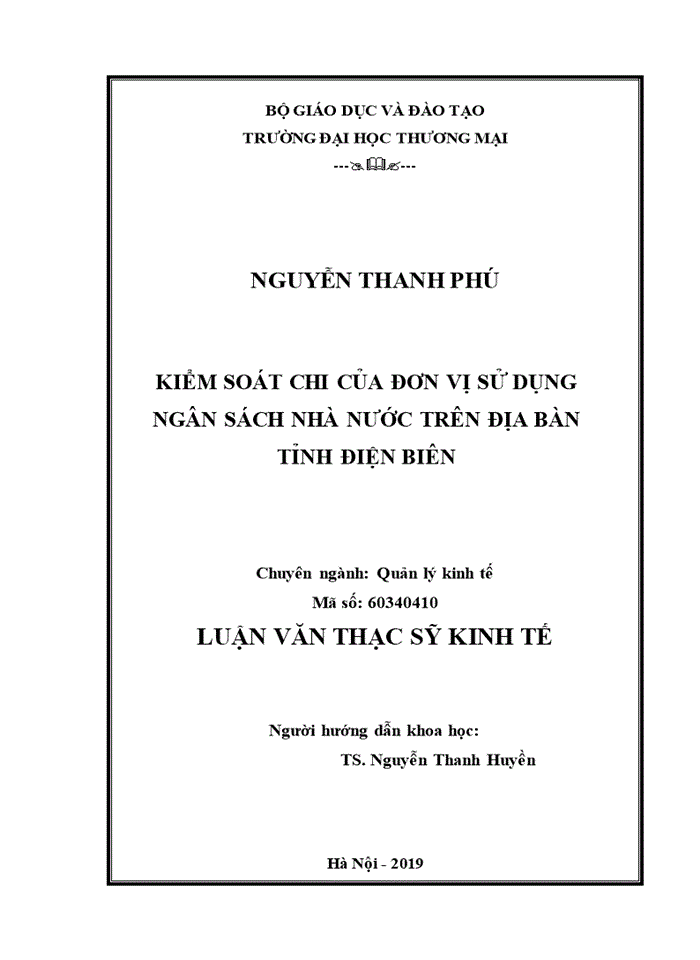 image for page Kiểm soát chi của đơn vị sử dụng ngân sách nhà nước trên địa bàn tỉnh điện biên