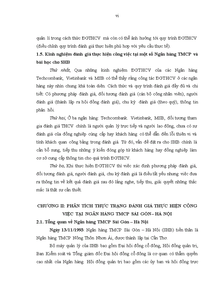image for page Đánh giá thực hiện công việc tại Ngân hàng TMCP Sài Gòn – Hà Nội (SHB)