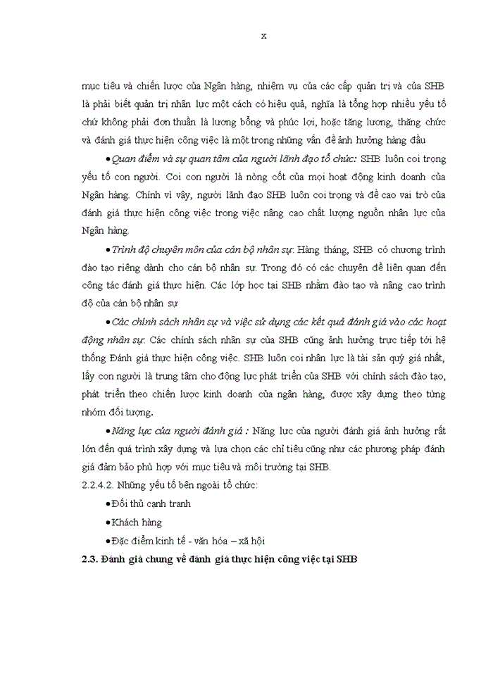 image for page Đánh giá thực hiện công việc tại Ngân hàng TMCP Sài Gòn – Hà Nội (SHB)