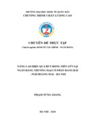 Nâng cao hiệu quả huy động tiền gửi tại Ngân hàng TMCP Hàng Hải – PGD Hoàng Mai