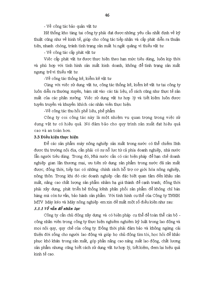 image for page Bảo đảm vật tư cho sản xuất của Công ty TNHH MTV Máy kéo và Máy nông nghiệp